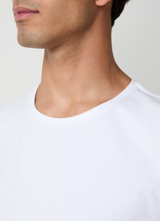 Oscar Jacobson Kyran T-shirt met stretch - detail 5 wit