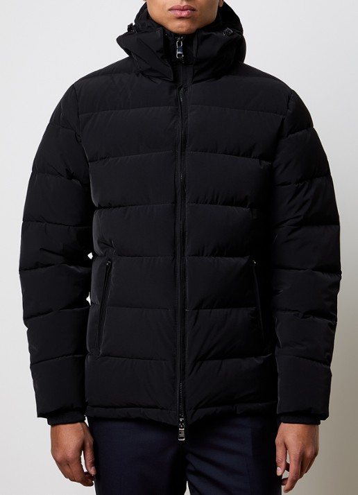 Oscar Jacobson Puffer jack met afneembare capuchon - detail 3 zwart
