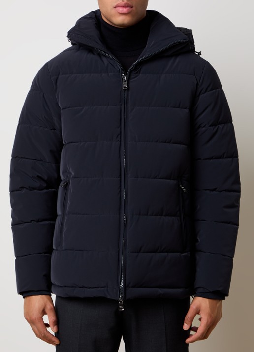Oscar Jacobson Puffer jack met afneembare capuchon