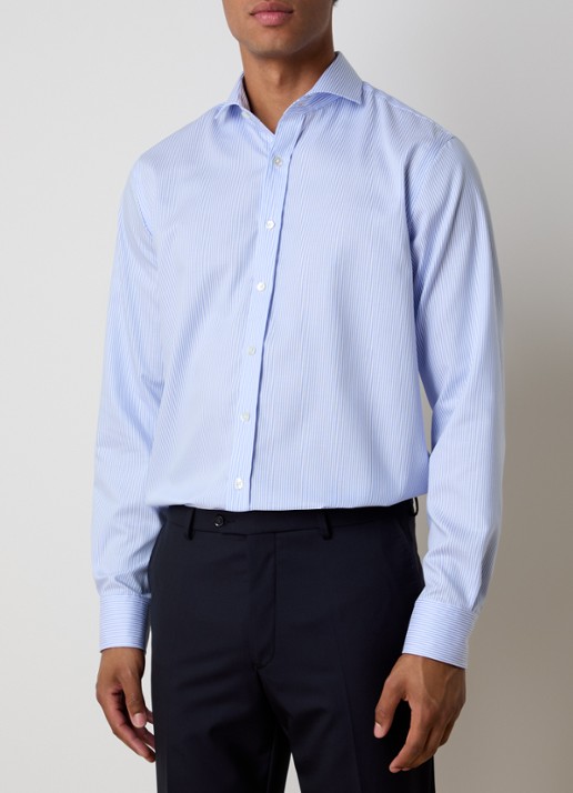 Oscar Jacobson Regular fit overhemd met gestreepte print