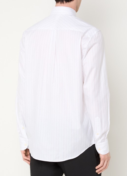 Oscar Jacobson Regular fit overhemd met streepprint - achterkant 5 wit