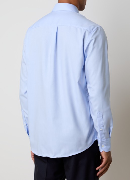 Oscar Jacobson Slim fit overhemd - achterkant 6 lichtblauw