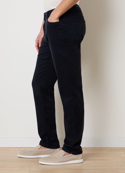 Oscar Jacobson Straight leg jeans met gekleurde wassing - detail 5 donkerblauw