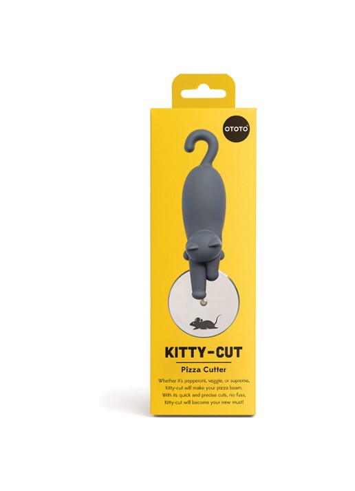 Ototo Kitty-Cut pizzasnijder  - detail 2 grijs