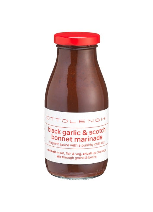 Ottolenghi Zwarte knoflook & Scotch Bonnet marinade 270 gram