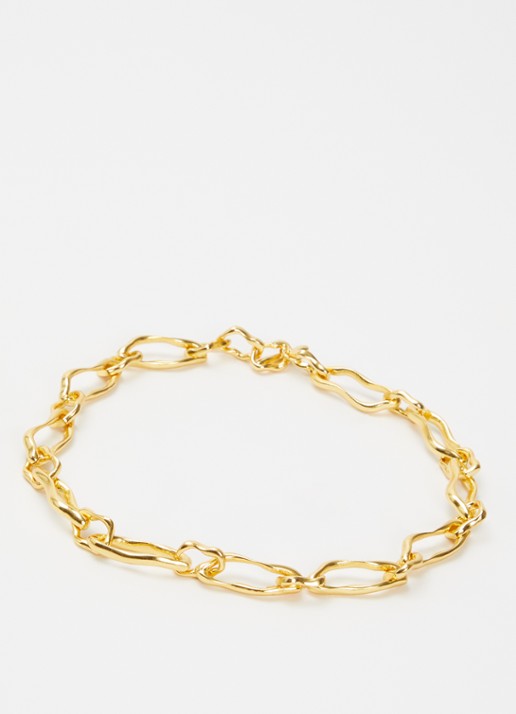 Ottoman Hands Etta schakelketting verguld - detail goud