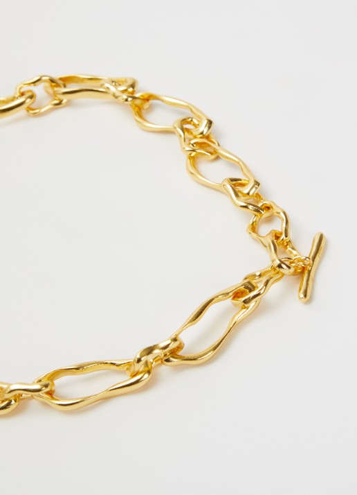 Ottoman Hands Etta schakelketting verguld - detail 2 goud