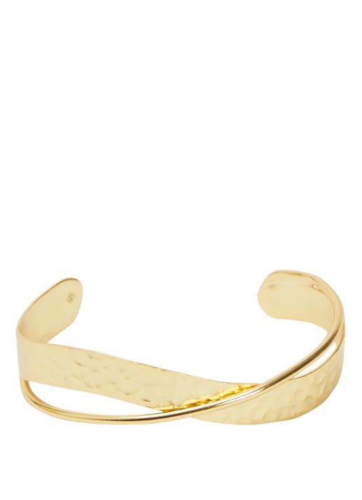 Ottoman Hands Evenness Hammered  bangle verguld
