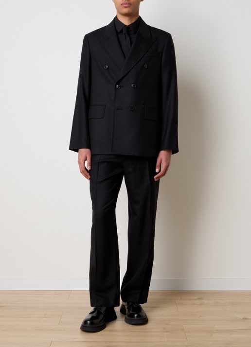 Our Legacy Borrowed loose fit chino met steekzakken - voorkant 3 zwart