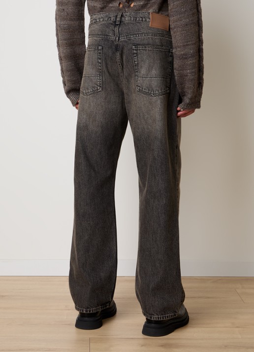 Our Legacy Loose fit jeans met gekleurde wassing - achterkant 6 donkergrijs