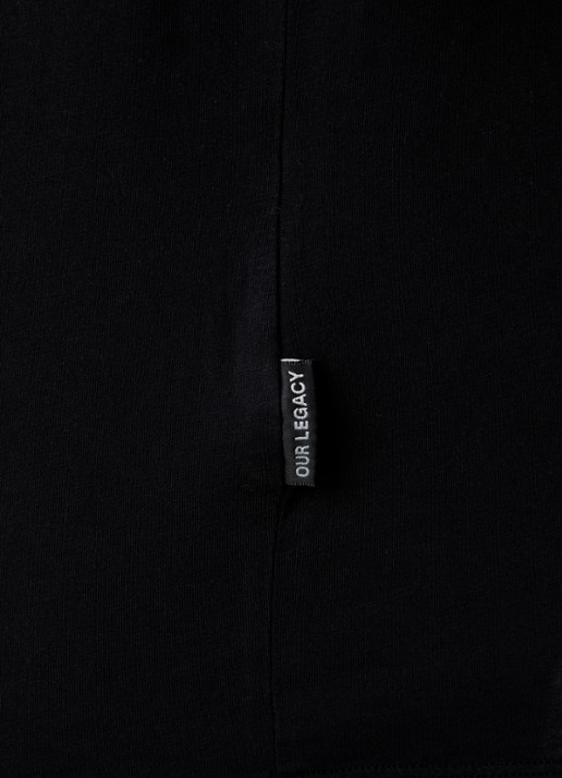 Our Legacy New Box oversized T-shirt met stretch - detail 5 zwart