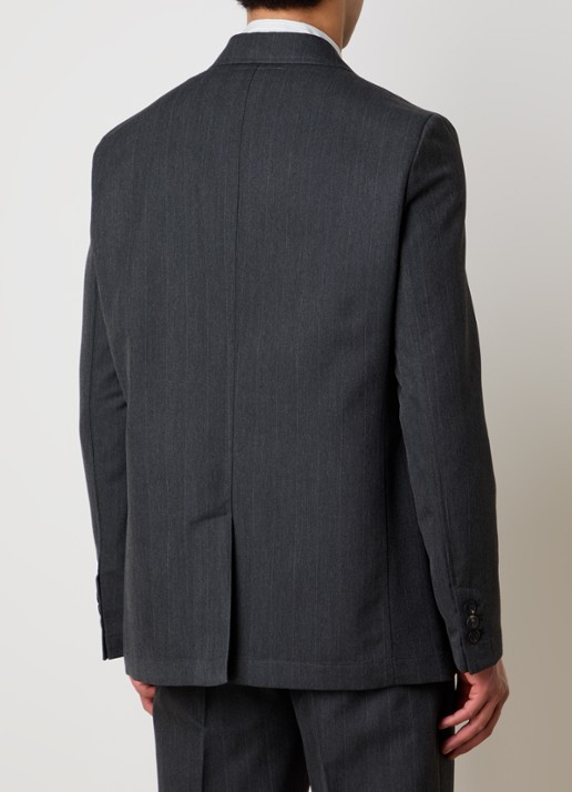 Our Legacy Regular fit colbert met paspelzakken - achterkant antraciet