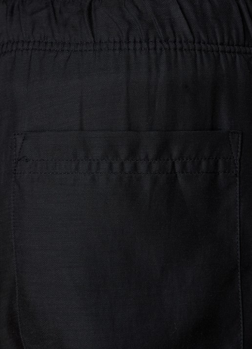 Our Legacy Straight fit korte broek met steekzakken - detail 4 zwart