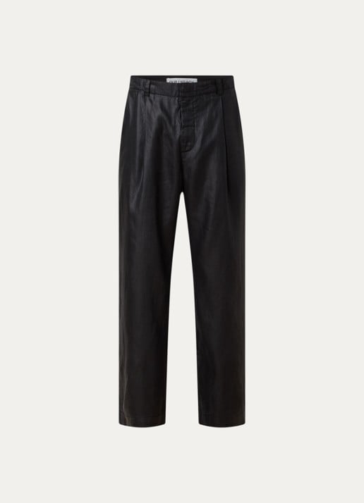 Our Legacy Straight fit pantalon met steekzakken - voorkant zwart