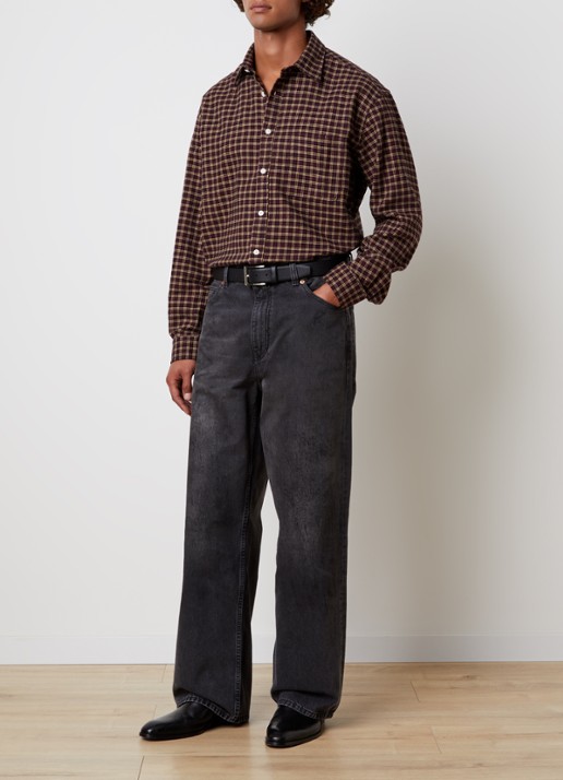 Our Legacy Vast Cut loose fit jeans met gekleurde wassing - voorkant 5 zwart