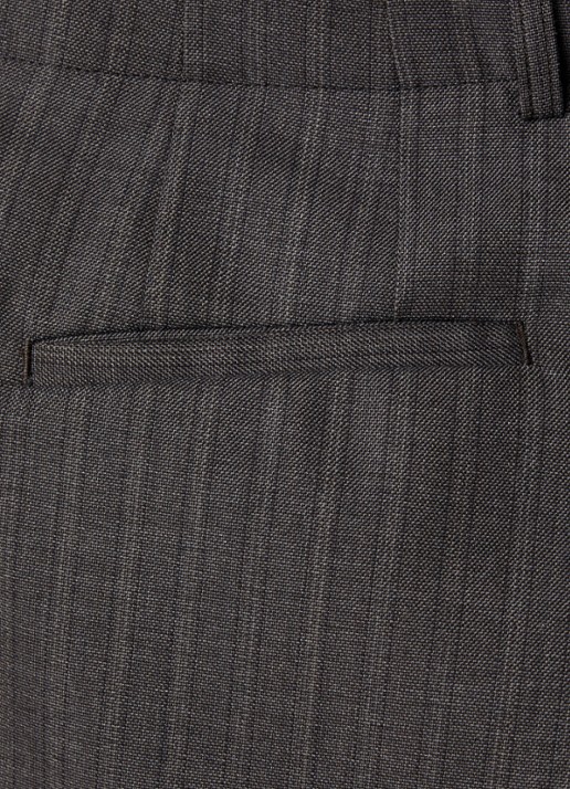 Our Legacy Wide fit korte broek in wolblend met steekzakken - detail 5 lichtbruin
