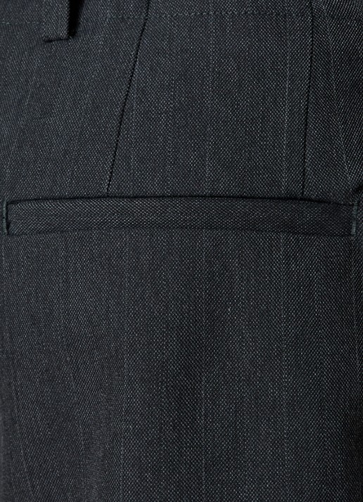 Our Legacy Wide fit korte broek met steekzakken - detail 3 antraciet