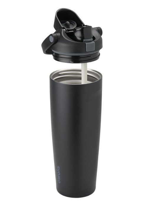 Owala FreeSip Sway waterfles 89 cl - voorkant 2 zwart