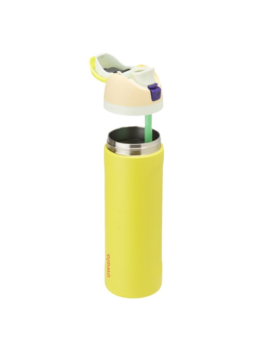 Owala FreeSip waterfles 71 cl - voorkant 2 citroengeel