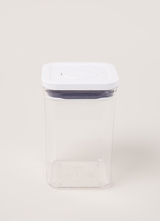 Oxo POP 2.0 voorraadpot 1,0 liter - voorkant 2 transparant