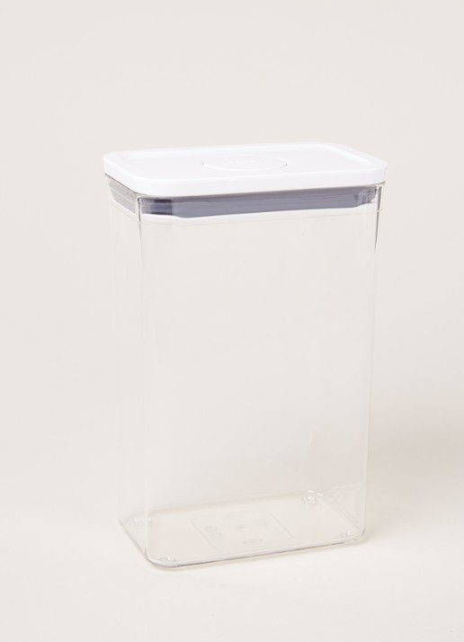 Oxo POP 2.0 voorraadpot 2,6 liter - voorkant 2 transparant