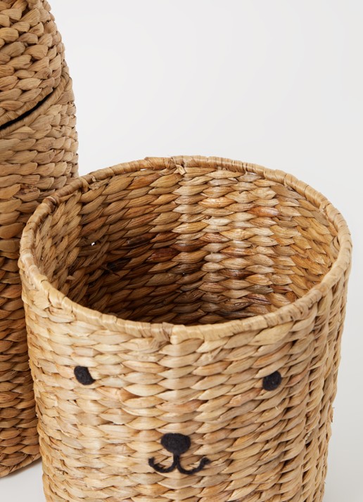 OYOY Living Design Beer en konijn opbergmand set van 2  - voorkant 2 beige