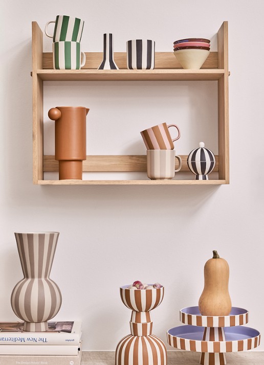 OYOY Living Design Toppu plateau 27 cm - voorkant 2 bruin