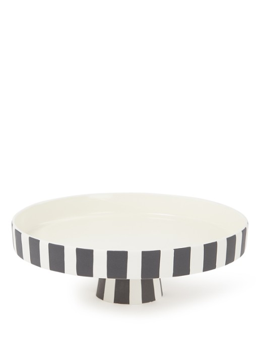 OYOY Living Design Toppu taartplateau 20 cm - voorkant zwart