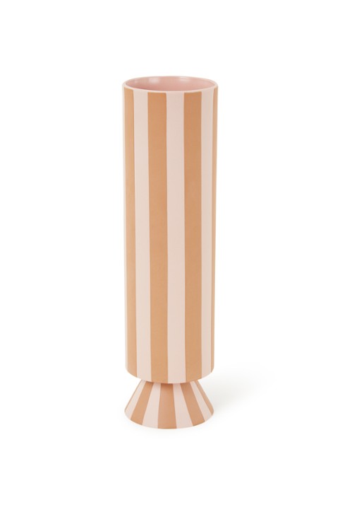 OYOY Living Design Toppu vaas 31 cm - voorkant lichtroze