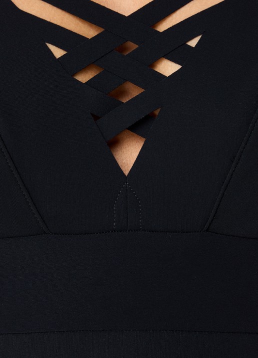 Pain de Sucre Blair badpak - detail 3 zwart