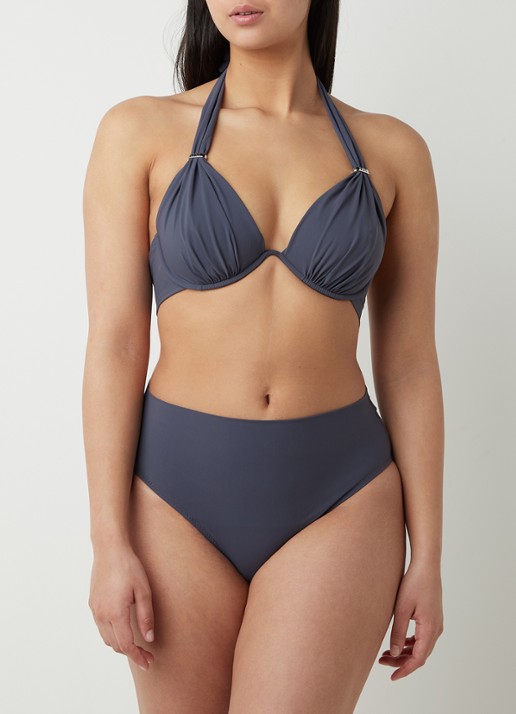 Pain de Sucre Tabago high waisted bikinislip - voorkant 4 antraciet