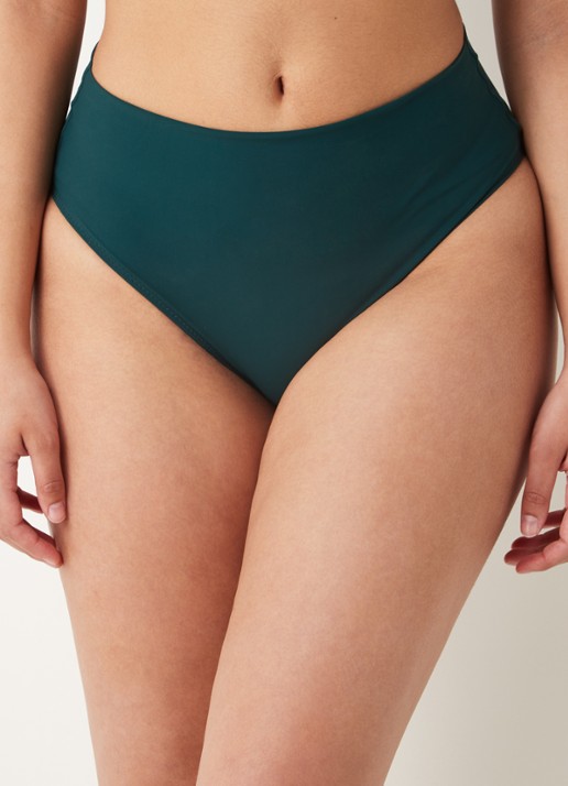 Pain de Sucre Tabago high waisted bikinislip - detail flessengroen