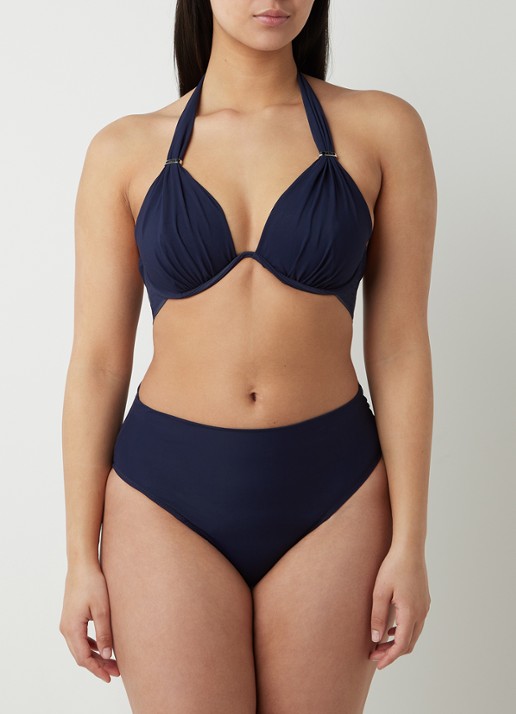 Pain de Sucre Tabago high waisted bikinislip - voorkant 3 blauw