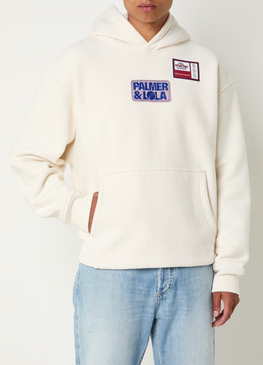 PAL Sporting Goods Duck hoodie met logo- en backprint - achterkant gebroken wit
