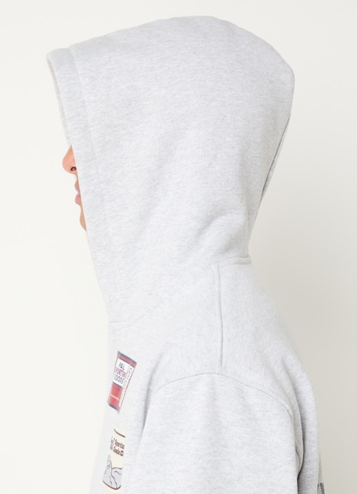 PAL Sporting Goods Ernest sweatvest met front- en backprint - detail 2 grijs