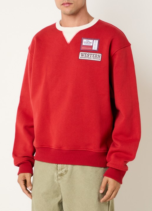 PAL Sporting Goods Gallop sweater met logo- en backprint - achterkant 4 rood