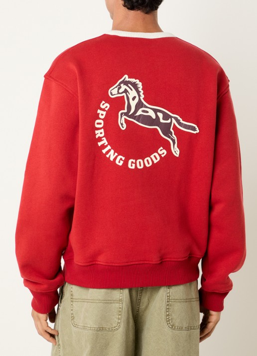 PAL Sporting Goods Gallop sweater met logo- en backprint - detail 3 rood