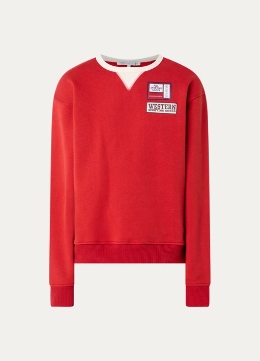 PAL Sporting Goods Gallop sweater met logo- en backprint - voorkant rood