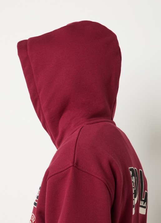 PAL Sporting Goods Hit And Run sweatvest met borduring en backprint - detail 3 donkerrood