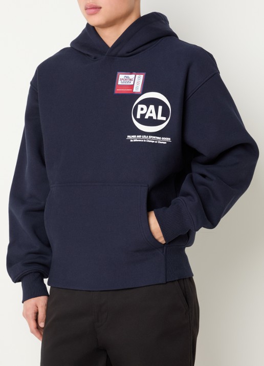 PAL Sporting Goods Pre game hoodie met logoprint - achterkant donkerblauw