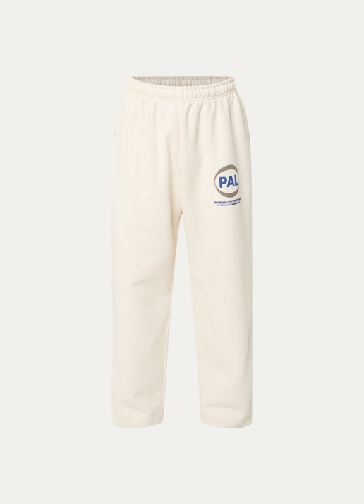 PAL Sporting Goods Pre Game loose fit joggingbroek met logo - voorkant beige