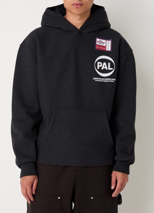 PAL Sporting Goods Pre Game oversized hoodie met logo - detail zwart
