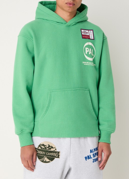 PAL Sporting Goods Pre Game oversized hoodie met logo - detail groen