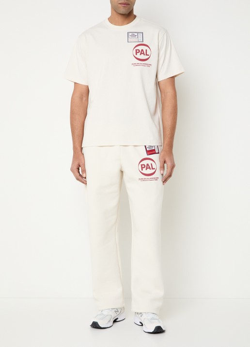 PAL Sporting Goods Pre Game T-shirt met logo- en backprint - voorkant 2 creme
