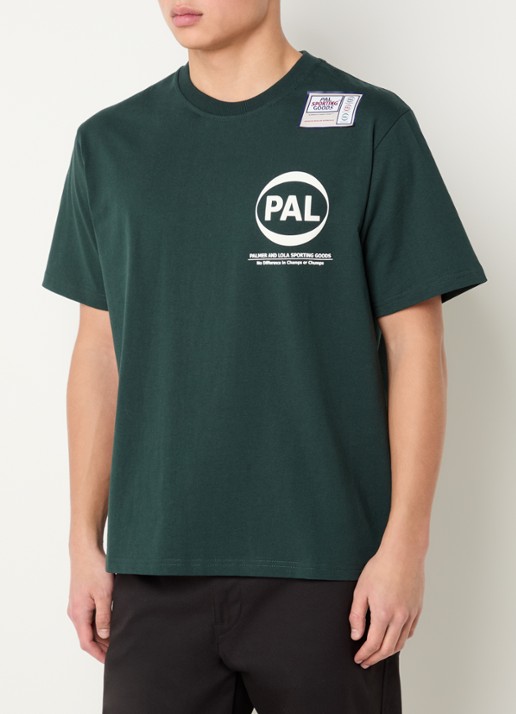 PAL Sporting Goods Pre Game T-shirt met logo- en backprint - achterkant 4 donkergroen