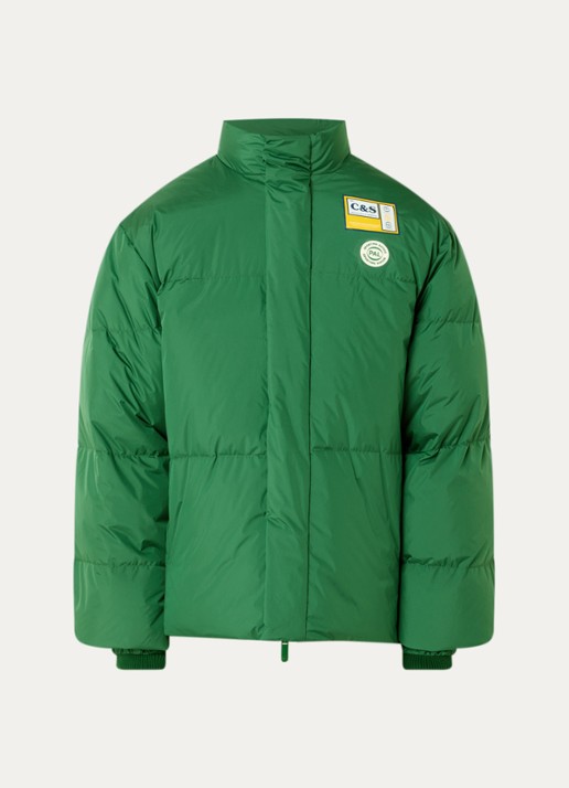 PAL Sporting Goods The Brando puffer jack met donsvulling en logo - voorkant groen