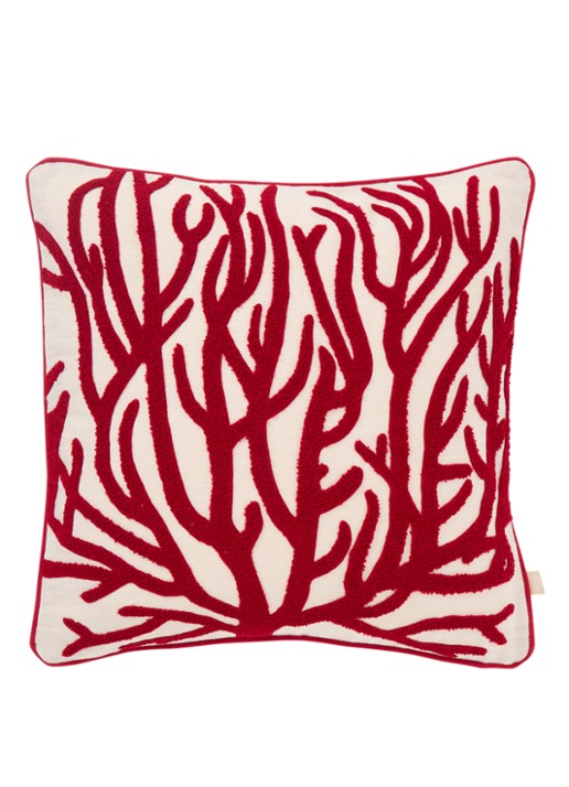 Palais Lauren sierkussen 50 x 50 cm - voorkant 5 rood