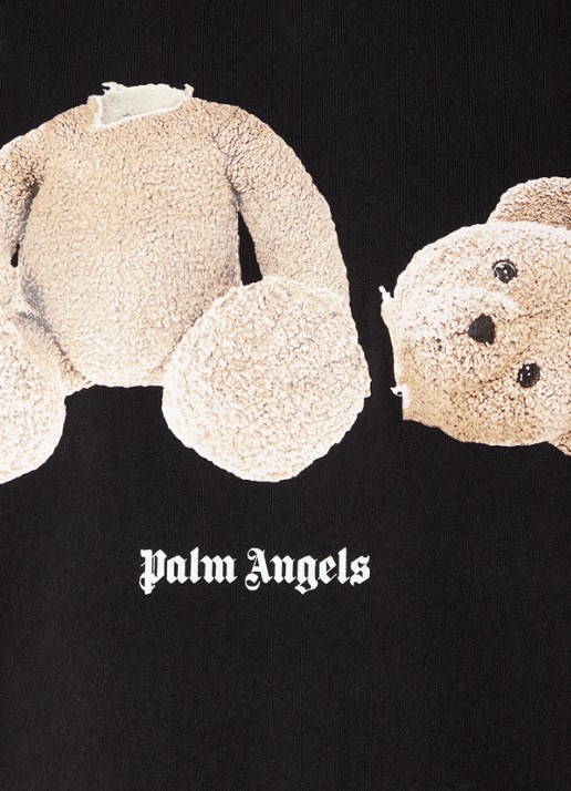 Palm Angels Bear T-shirt met front-en backprint - detail 4 zwart