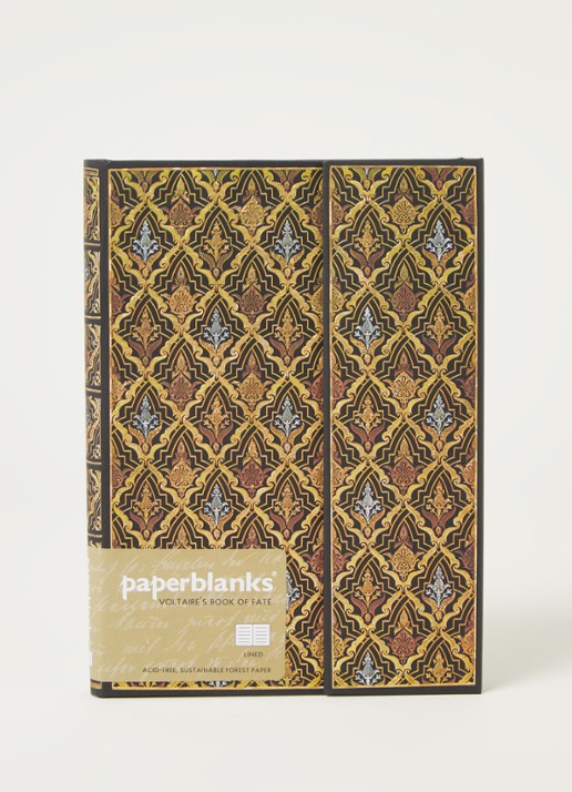 Paperblanks Hardcover Notebook Destiny Mid notitieboek - voorkant 2 goud