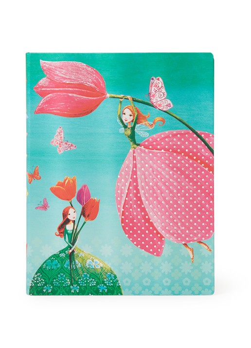 Paperblanks Joyous Springtime notitieboek 23 x 18 cm - voorkant 2 zeegroen